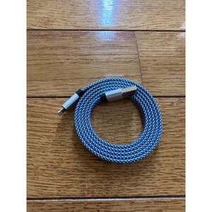 Braided Lightning Cable USB Charging Cord iPhone iPad Durable Blue‎